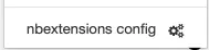 nbextensions config